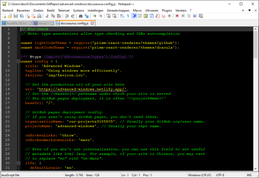 Code collapsing and highlighting