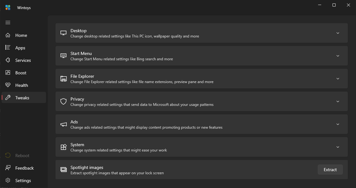 Tweaks